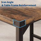 Ensemble table de salle à manger CuisinSmart pour 2, ensemble table de cuisine avec repose-pieds et dossier, table hauteur de comptoir avec 2 tabourets de bar rembourrés