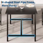 Ensemble table de salle à manger CuisinSmart pour 2, ensemble table de cuisine avec repose-pieds et dossier, table hauteur de comptoir avec 2 tabourets de bar rembourrés