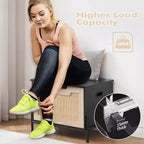 Banc d'entrée avec rangement, Bancs de rangement pour salon, chambre à coucher, Siège organisateur