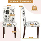 Costway Lot de 2 chaises de salle à manger en bois avec pieds en bois d'hévéa, assise rembourrée, ressorts en S, cuisine beige/gris