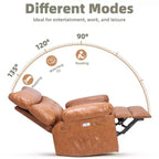 Fauteuil inclinable surdimensionné, pivotant à 360°, avec fonction chauffante et massante (pour salon/chambre/crèche d'adultes)