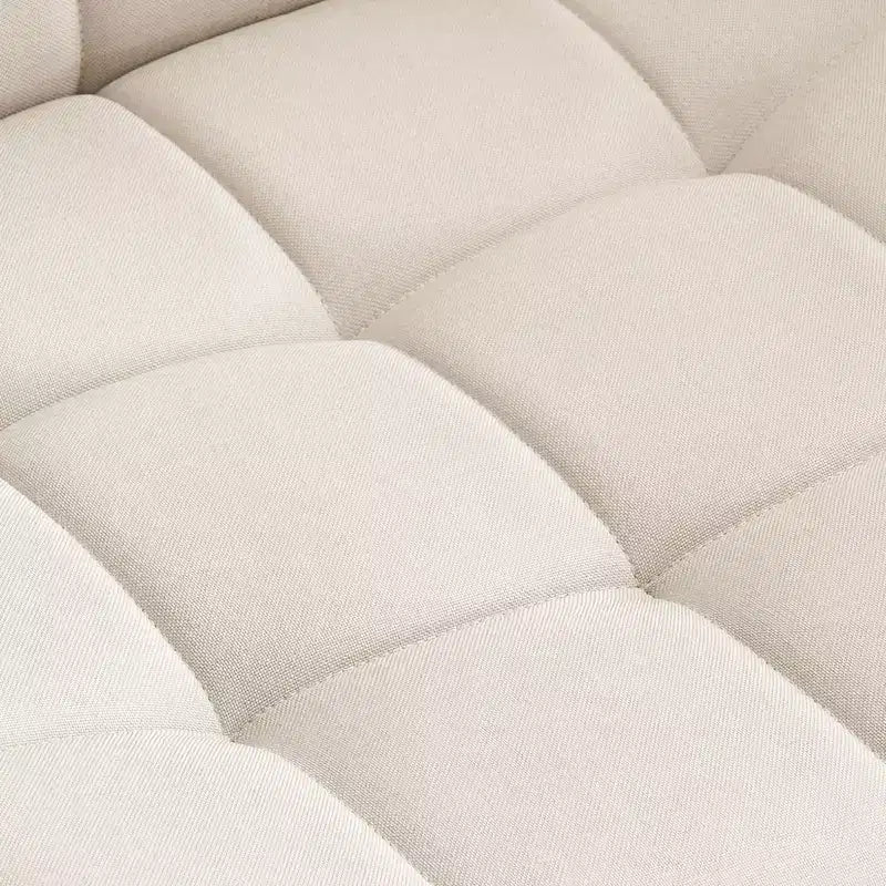 Furnimart Fauteuil de bureau Criss Cross à assise large avec roulettes, pivotant à 360°, pieds croisés, coussin épais, chaise de bureau à domicile pour chambre/coiffeuse/étude