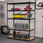 Étagères de garage robustes, étagères de rangement réglables à 5 niveaux, 152x61x183cm, charge 1360 kg, étagères de rangement de garage réglables