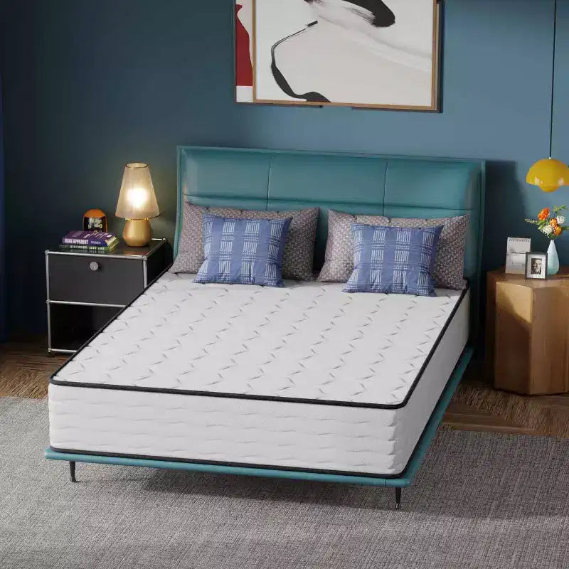 Matelas hybride BestMassage 12 pouces avec ressorts ensachés et mousse sans fibre de verre, fermeté moyenne, idéal pour les dormeurs sur le dos, le ventre et le côté