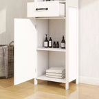 Meuble de Rangement de Salle de Bain Mince GDFStudio Helmsley avec Étagères Réglables et Tiroir