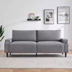 Canapé deux places Acekool 81 Comfort, 3 places avec porte-gobelets et poches de rangement, coussins profonds pour salon, chambre à coucher