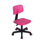 Chaise d'étude pivotante réglable Homy Casa pour enfants, dortoir et bureau à domicile, rose
