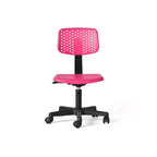 Chaise d'étude pivotante réglable Homy Casa pour enfants, dortoir et bureau à domicile, rose