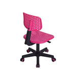 Chaise d'étude pivotante réglable Homy Casa pour enfants, dortoir et bureau à domicile, rose