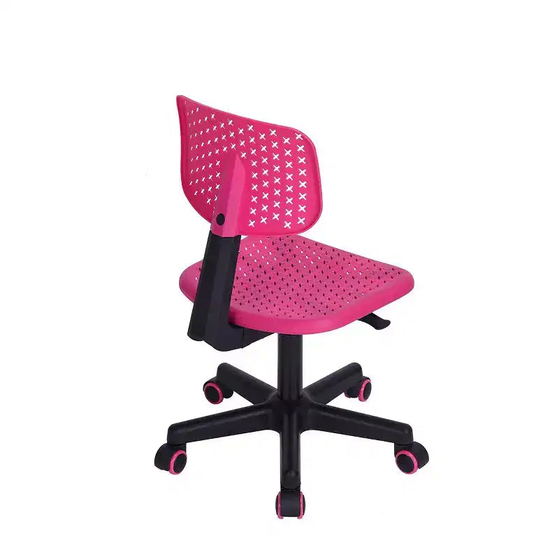Chaise d'étude pivotante réglable Homy Casa pour enfants, dortoir et bureau à domicile, rose