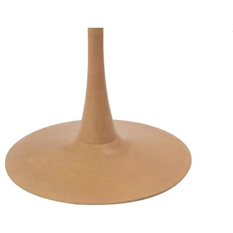 Table à manger carrée LeisureMod Bristol 27 avec plateau en MDF blanc marbré et pied central en acier pour cuisine et salle à manger modernes