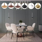 Table à manger carrée LeisureMod Bristol 27 avec plateau en MDF blanc marbré et pied central en acier pour cuisine et salle à manger modernes