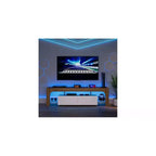 Meuble TV moderne avec grand tiroir de rangement pour téléviseurs jusqu'à 70 pouces, Console TV de style ferme en bois avec centre de divertissement brillant pour salon, chambre à coucher