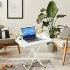 Plastic Personal Foldable Tables, Adjustable Rectangular Dining Table, Simple Bedside Square Table, for Party, Picnic Indoor, Outdoor, Camping
