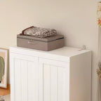 Famapy Armoire autoportante avec étagères réglables et tiroir inférieur, Armoire de rangement pour vêtements, Meuble de rangement pour chambre/entrée