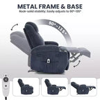 Fauteuil inclinable ultra-confortable en velours côtelé pour petits espaces, fauteuils inclinables électriques réglables mis à jour pour adultes avec 2 poches latérales