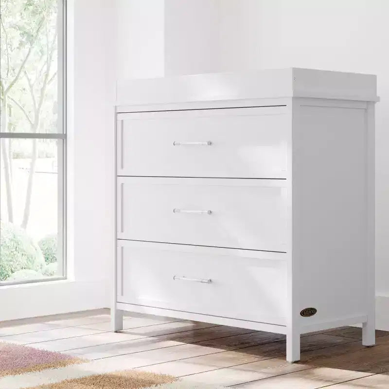 Commode Graco Classic à 3 tiroirs avec plateau à langer amovible