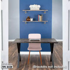 Étagère en bois à bords bruts Riverstone gris de 91,44 cm (bois seulement) RESTORE par Pipe Decor