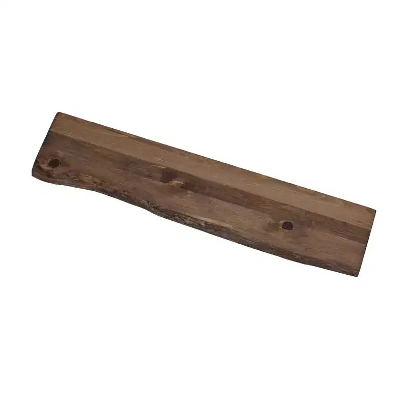 RESTORE Trail Brown 36 in. Live Edge Wood Shelf (Wood Only) by Pipe Decor