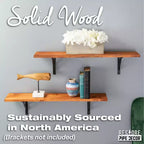 RESTORE Sunset Cedar Étagère en bois de 36 po (Bois seulement) par Pipe Decor