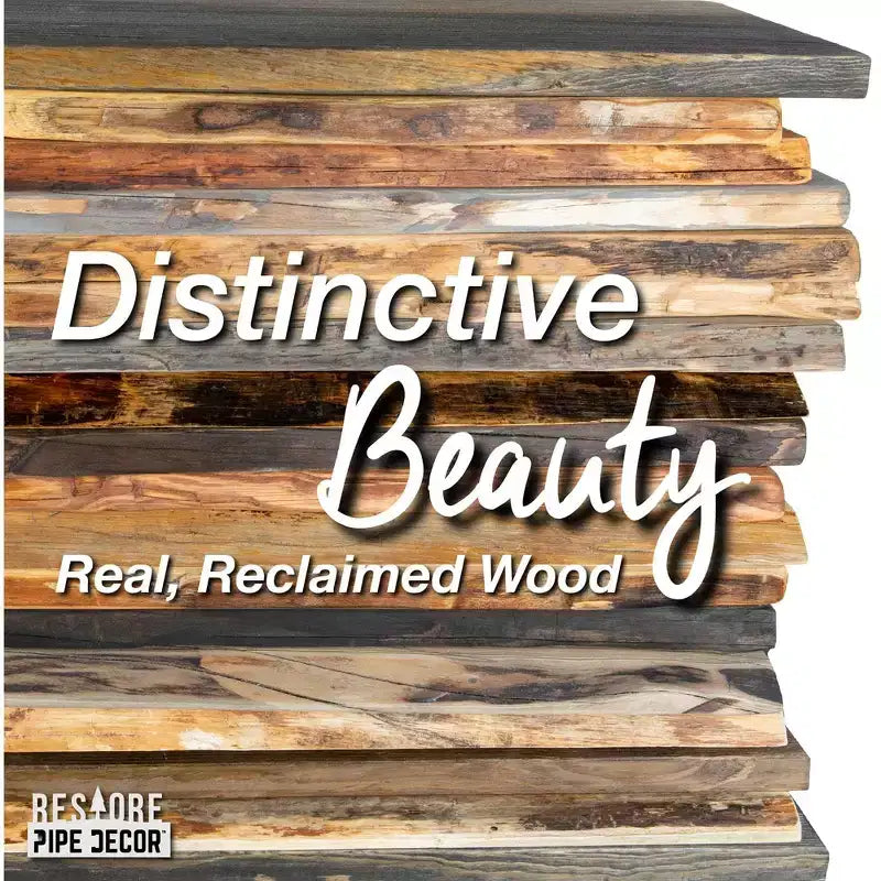 RESTORE Sunset Cedar Étagère en bois de 36 po (Bois seulement) par Pipe Decor