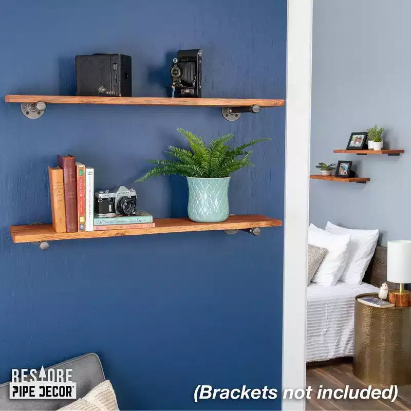 RESTORE Sunset Cedar Étagère en bois de 36 po (Bois seulement) par Pipe Decor