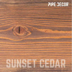 RESTORE Sunset Cedar Étagère en bois de 36 po (Bois seulement) par Pipe Decor