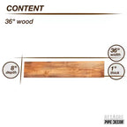 RESTORE Sunset Cedar Étagère en bois de 36 po (Bois seulement) par Pipe Decor