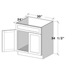 Meuble bas de cuisine CASAINC L30x P24x H34.5