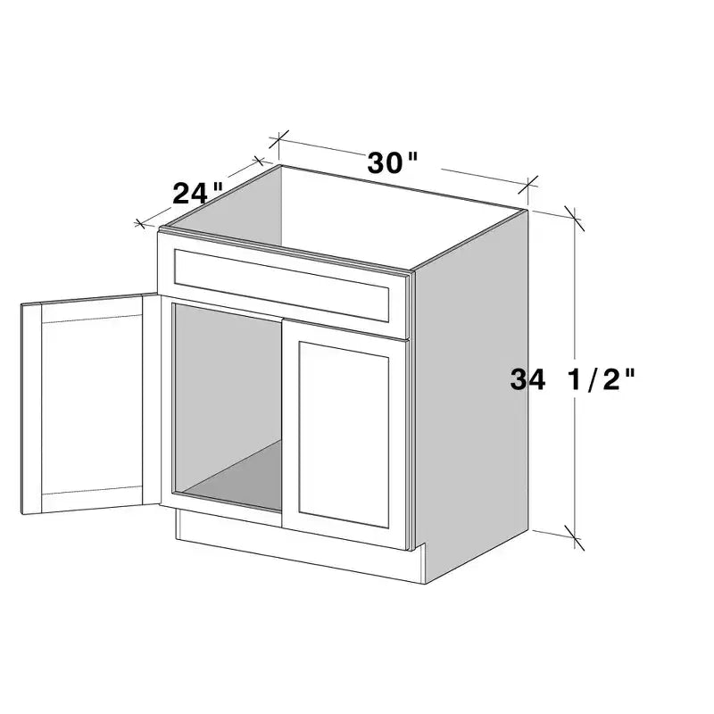 Meuble bas de cuisine CASAINC L30x P24x H34.5