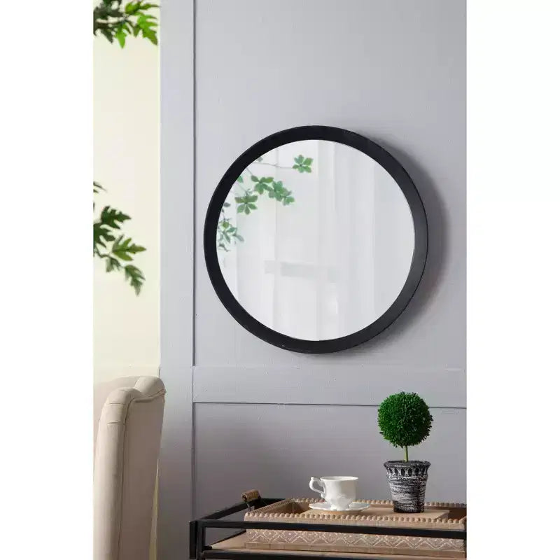 MAYEERTY Miroir mural décoratif 20x1.5 avec cadre en bois massif pour salle de bain, console d'entrée à poser contre le mur