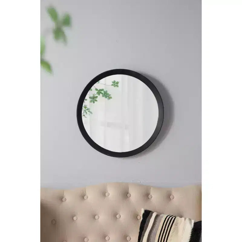 MAYEERTY Miroir mural décoratif 20x1.5 avec cadre en bois massif pour salle de bain, console d'entrée à poser contre le mur