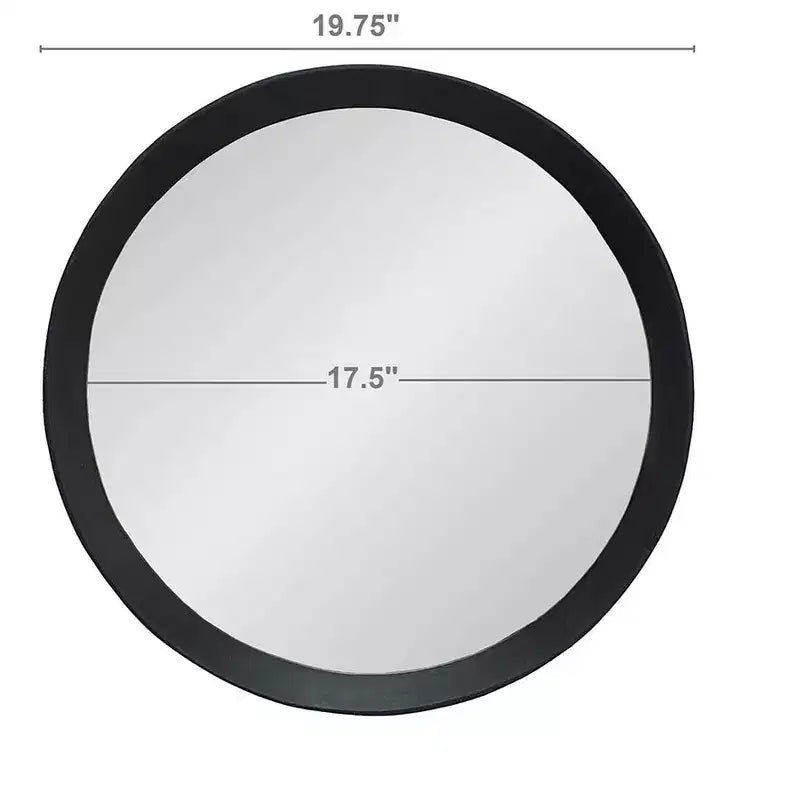 MAYEERTY Miroir mural décoratif 20x1.5 avec cadre en bois massif pour salle de bain, console d'entrée à poser contre le mur