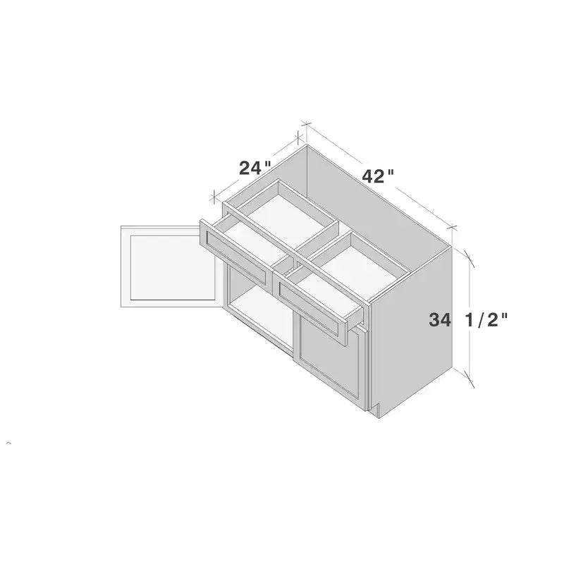 Meuble bas de cuisine CASAINC L42x P24x H34.5