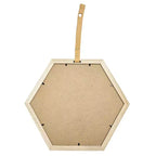 Miroir hexagonal MAYEERTY, miroir décoratif pour salon, foyer, entrée, chambre à coucher, 16x14