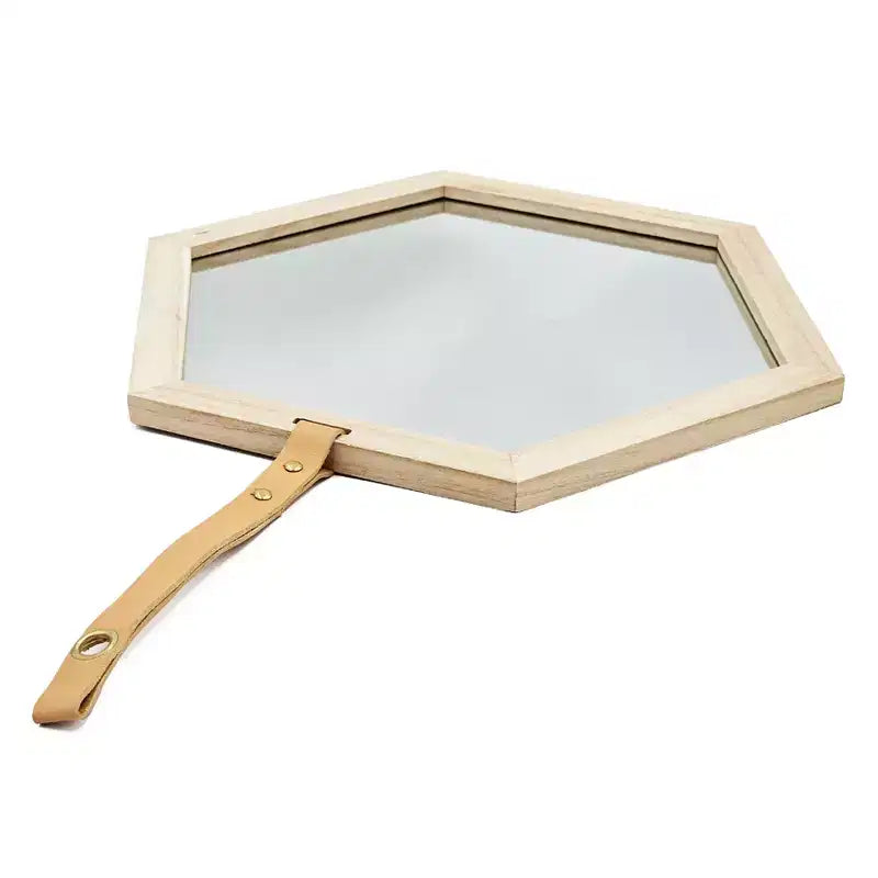 Miroir hexagonal MAYEERTY, miroir décoratif pour salon, foyer, entrée, chambre à coucher, 16x14