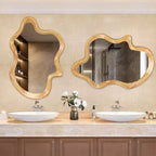 Miroir Mural Décoratif Irrégulier en Bois Moderne Laurent GDFStudio