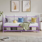Lit de repos gigogne - Lit de repos jumeau avec gigogne, cadre de canapé en métal avec support de lattes en acier - Lit de repos multifonctionnel pour chambre à coucher, chambre d'amis