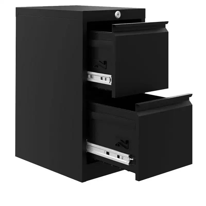 Meuble de classement avec serrure à 2 tiroirs, classeur vertical en métal pour documents de format lettre/légal, rangement de dossiers pour bureau à domicile, nécessite un assemblage