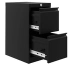 Meuble de classement avec serrure à 2 tiroirs, classeur vertical en métal pour documents de format lettre/légal, rangement de dossiers pour bureau à domicile, nécessite un assemblage
