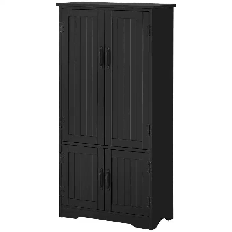 Accent Floor Storage Cabinet Kitchen Pantry with Adjustable Shelves and 2 Lower Doors