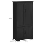 Meuble de rangement haut Accent pour cuisine avec étagères réglables et 2 portes basses