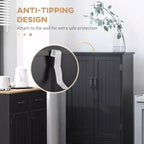 Meuble de rangement haut Accent pour cuisine avec étagères réglables et 2 portes basses