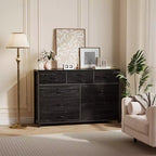 Tiroirs de rangement, commode 10 tiroirs, meuble TV moderne, espace de rangement spacieux, convient pour la chambre à coucher, le couloir, l'entrée