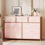 Tiroirs de rangement, commode 10 tiroirs, meuble TV moderne, espace de rangement spacieux, convient pour la chambre à coucher, le couloir, l'entrée