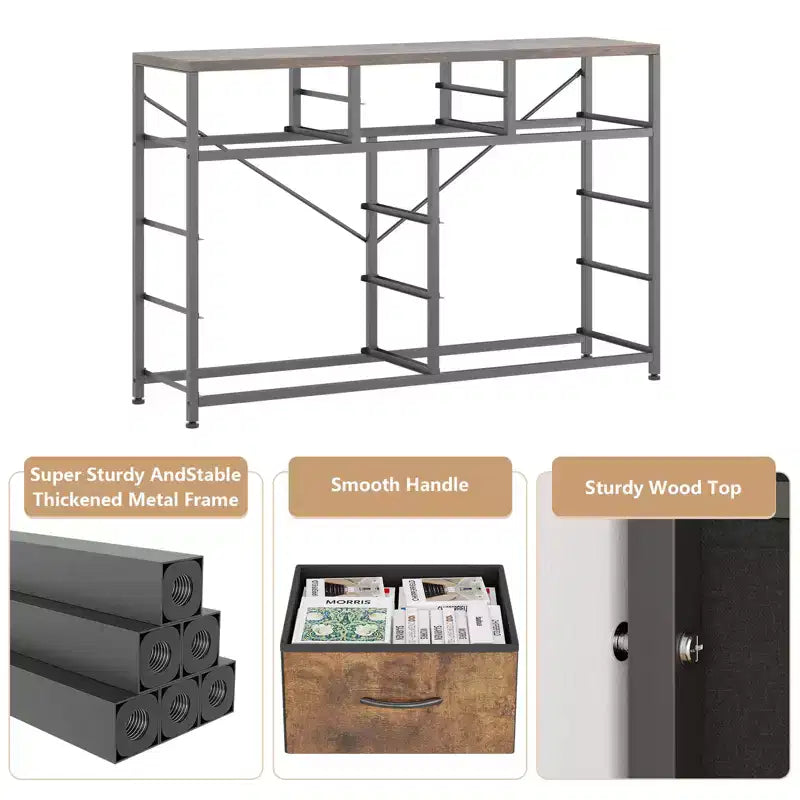 Tiroirs de rangement, commode 10 tiroirs, meuble TV moderne, espace de rangement spacieux, convient pour la chambre à coucher, le couloir, l'entrée