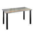 Pipe Decor Skyline Riverstone Grey Solid Wood Desk with 28 in. High-Rise Legs