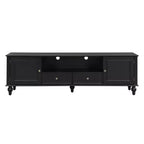 Bestier Meuble TV moderne de 70,9 pouces pour téléviseurs jusqu'à 80 pouces, centre de divertissement avec 2 tiroirs, 2 armoires et 5 pieds solides pour le salon