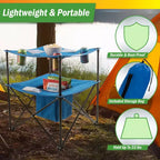 Table de camping pliante à 2 niveaux Wakeman Outdoors