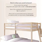 Lit superposé bas pour matelas simple/double Bear Plywood
